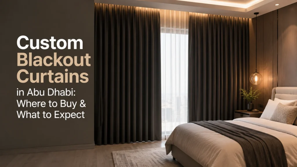 Custom Blackout Curtains in Abu Dhabi: Where to Buy & What to Expect